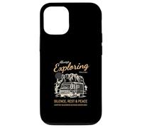 Sempre esplorare il silenzio Riposo Pace (Camper Nature Graphic) Custodia per iPhone 12/12 Pro