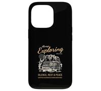 Sempre esplorare il silenzio Riposo Pace (Camper Nature Graphic) Custodia per iPhone 13 Pro