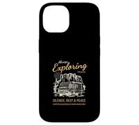 Sempre esplorare il silenzio Riposo Pace (Camper Nature Graphic) Custodia per iPhone 14