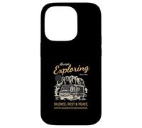 Sempre esplorare il silenzio Riposo Pace (Camper Nature Graphic) Custodia per iPhone 14 Pro
