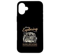 Sempre esplorare il silenzio Riposo Pace (Camper Nature Graphic) Custodia per iPhone 16 Plus