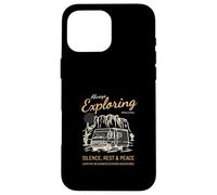 Sempre esplorare il silenzio Riposo Pace (Camper Nature Graphic) Custodia per iPhone 16 Pro Max