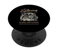 Sempre esplorare il silenzio Riposo Pace (Camper Nature Graphic) PopSockets PopGrip Adesivo