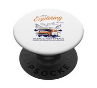 Sempre esplorare il silenzio Riposo Pace (Nature Camping Graphic) PopSockets PopGrip Adesivo