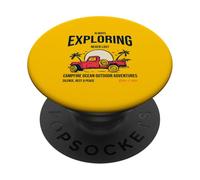 Sempre esplorare mai perso Avventura all'aperto oceano falò PopSockets PopGrip Adesivo
