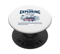 Sempre esplorare mai perso Avventura all'aperto oceano falò PopSockets PopGrip Adesivo