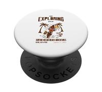 Sempre esplorare mai perso Surf Ocean Beach Adventures PopSockets PopGrip Adesivo