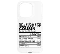 sempre in viaggio cugino nutrizione fatto divertente cugini uomini donne Custodia per iPhone 15 Pro