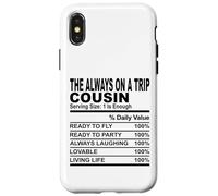 sempre in viaggio cugino nutrizione fatto divertente cugini uomini donne Custodia per iPhone X/XS