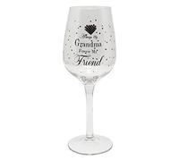 Sempre Mia nonna Forever My Friend, confezione regalo, bicchiere da vino Mad puntini
