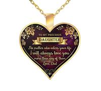 Sempre Mind You Regalo Collana commemorativa Cuore di mia madre Giorno Caldo per parlare Gioielli Collane e Ciondoli Custodia Organizzatore Gioielli, Copper, Senza Gemme