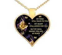 Sempre Mind You Regalo Collana commemorativa Cuore di Mia Mamma Giorno Caldo per Parlare Gioielli Collane e Ciondoli Custodia Organizzatore Gioielli, Rame, Nessuna pietra preziosa