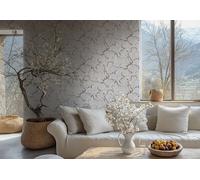 Sempre Parati Con Kirschblüten-design E Bene Struttura- Grigio, Rosa, S