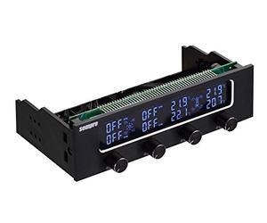 Sempre SE-MP5FC4-BL 4X Fan Controller con display LCD