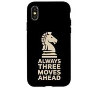 Sempre tre passi avanti Pensatore strategico del cavaliere degli scacchi Custodia per iPhone X/XS