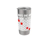 Sempre uno via giocatore di bingo giocatore di gioco d'azzardo della carta del bingo Bicchiere termico in acciaio inox doppia parete