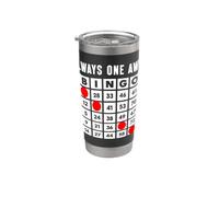 Sempre uno via giocatore di bingo giocatore di gioco d'azzardo della carta del bingo Bicchiere termico in acciaio inox doppia parete