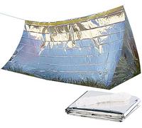 Semptec Urban Survival Technology Sicurezza e kit di sopravvivenza da campeggio - Tenda di emergenza: Tenda di emergenza per 2 persone, ultraleggero, resistente al calore, isolante dal freddo (Mini tenda)