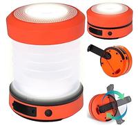 Semptec Urban Survival Technology Torcia a Dinamo: Lampada da Campeggio LED telescopica duale, Dynamo-Manovella, Funzione di Emergenza (Lampada da Campeggio, Torcia Pieghevole, Tenda)