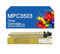SEMTGJ Cartucce di toner a 4 colori MPC3503 ad alta capacità compatibili per MP C3503C BK/C/M/Y sostitutive per Ricoh MP C3003SP C3503SP C3004sp C3004exsp C3504SP C3504exsp,MPC3503-Y