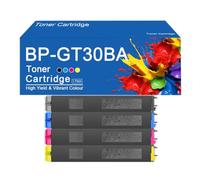 SEMTGJ Cartuccia toner a 4 colori BP-GT30 per Sharp BP-GT30BA/CA/MA/YA | Ricambio con chip per stampanti Sharp BP-30C25,BPGT30 -4Color