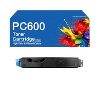SEMTGJ Cartuccia toner PC600 ad alta resa compatibile 408314 40315 408316 408317 sostitutiva per stampante RICOH PC600, stampa nitida,PC600 -C
