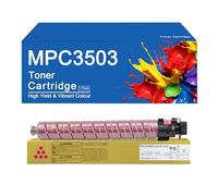 SEMTGJ MPC3503 4 cartucce di toner a colori compatibili per MP C3503C BK/C/M/Y sostitutive per Ricoh MP C3003SP C3503SP C3004sp C3004exsp C3504SP C3504exsp, alta resa,MPC3503-M