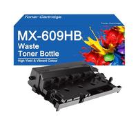 SEMTGJ MX-609HB Contenitore toner di scarto ad alta capacità di ricambio per stampante Sharp MX-M2630 MX-M2651 MX-M3050 M3051 M3070, stampa ad alta definizione,MX609HB-1Set