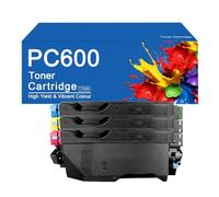 SEMTGJ PC600 (4 colori BK C M Y) Cartuccia toner compatibile 408314 40315 408316 408317 Sostituzione per stampante RICOH PC600, alta resa 18000 pagine,PC600-4 Color