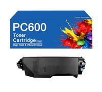 SEMTGJ PC600 (4 colori BK C M Y) Cartuccia toner compatibile 408314 40315 408316 408317 Sostituzione per stampante RICOH PC600, alta resa 18000 pagine,PC600 -BK
