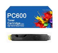 SEMTGJ PC600 (4 colori BK C M Y) Cartuccia toner compatibile 408314 40315 408316 408317 Sostituzione per stampante RICOH PC600, alta resa 18000 pagine,PC600 -Y