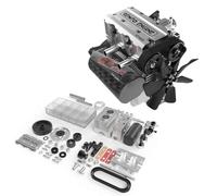 SEMTO, ST-NF2 Motore in metallo Mini Inline 2 cilindri 4 tempi motore a combustione interale, auto RC nave motore nitro raffreddato ad aria, giocattoli per esperimenti di fisica (versione kit)