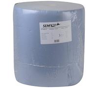 Semy Top - Rotolo di carta per pulire, triplo strato, 800 strappi blu, ca. 36 cm