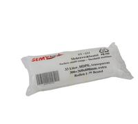 Semy Top - Sacchetti multiuso in HD-PE con laccio di chiusura in polipropilene, extra forti, trasparenti, dimensioni: 300 + 260 x 600 mm, capacità: 33 L circa, confezione da 20 (20 x 30 pezzi)