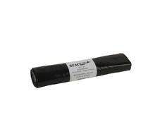 Semy Top Typ 60 - Sacchi per rifiuti in LDPE con laccio di chiusura in polipropilene, dimensioni: 280 + 270 x 680 mm, capacità: 60 L circa, colore: nero e stampato su un lato, confezione da 25 (25 x 20 pezzi)