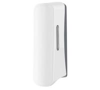 SEMYtop Dispenser doccia e bagno, bianco opaco, plastica, 214 x 79 x 68 mm, montaggio a parete, capacità 350 ml, con adesivi per capelli, body/shower