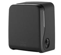 SEMYtop Distributore portasciugamani autocut, montaggio a parete, in plastica, nero opaco, 2,8 kg, 29 x 36,3 x 22 cm