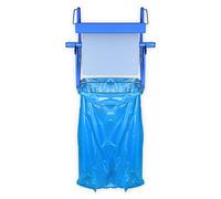 SemyTop Supporto da parete con supporto per sacco della spazzatura, per rotoli fino a 40 cm di larghezza, supporto in metallo, bordo a strappo mobile, con kit di montaggio