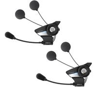Sena 20S Evo HD Bluetooth Sistema di comunicazione Double Pack, nero, Taglia unica