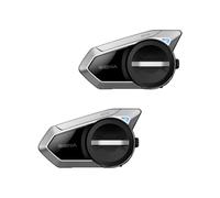 Sena 50S sistema di comunicazione Bluetooth con interfaccia Jog Dial e Sound by Harman Kardon con tecnologia Mesh Intercom e altoparlanti e microfono premium, Confezione doppia