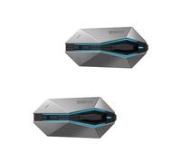 Sena 60X Auricolare Bluetooth Interfono Casco da Moto, Confezione Doppia | Suono firmato Bose, Impermeabile IPX7, Bluetooth 5.3, Joystick, Pulsanti programmabili, due Kit per casco, Ricarica wireless