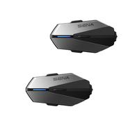 Sena APEX Plus Cuffia Interfono Bluetooth per Moto | Interfono Bluetooth 4 Vie, Altoparlanti HD, 2x Batterie, Base Ricarica Doppia, Impermeabile IPX7, Frontali Personalizzabili