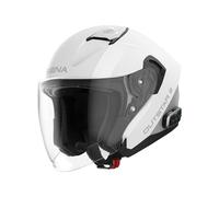 Sena Casco da comunicazione intelligente aperto Outstar 2 con interfono Mesh 3.0 e Bluetooth (Bianco lucido, L)