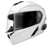 Sena Outrush R Bluetooth Modularer Motorradhelm mit Gegensprechanlage (Gloss White M)