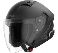 Sena Outstar 2 Casco a reazione, nero opaco, Taglia XL (61/62)