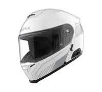 Sena SPECTER Casco Moto Modulare Smart con Interfono Mesh, Audio di 2ª Generazione by Harman Kardon, Calotta in DuPont Kevlar (Bianco Lucido, S)