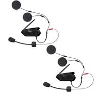Sena Spider RT1 HD Bluetooth Sistema di comunicazione Double Pack, nero, Taglia unica
