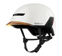 Sena U1 Casco intelligente per e-bike, Mesh 2.0 Intercom (Bianco opaco, M)