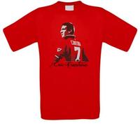 Senas-Shirts Eric Cantona - Maglietta Colore: Rosso L
