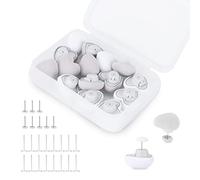 Senbaler 16 Piezas Clip di Fissaggio per Trapunta e Copripiumino,per Camera da Letto,Lenzuola,Tende,Vestiti, Evitare Che Sposti Sgualcisca Che Scivoli (Bianco + Grigio)